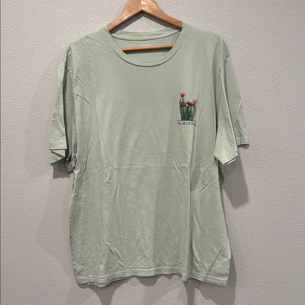 Old Navy Sage Green Graphic Tee